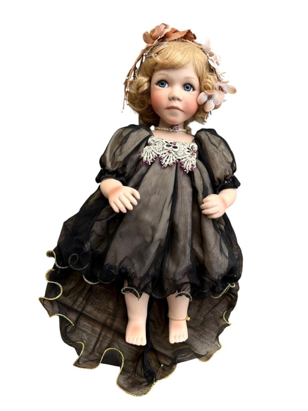 Geppeddo Ariel Fairy Of The Forest Doll 1998 Porcelain Collector Series 16"
